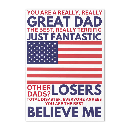Funny Father's Day Trump Greeting card